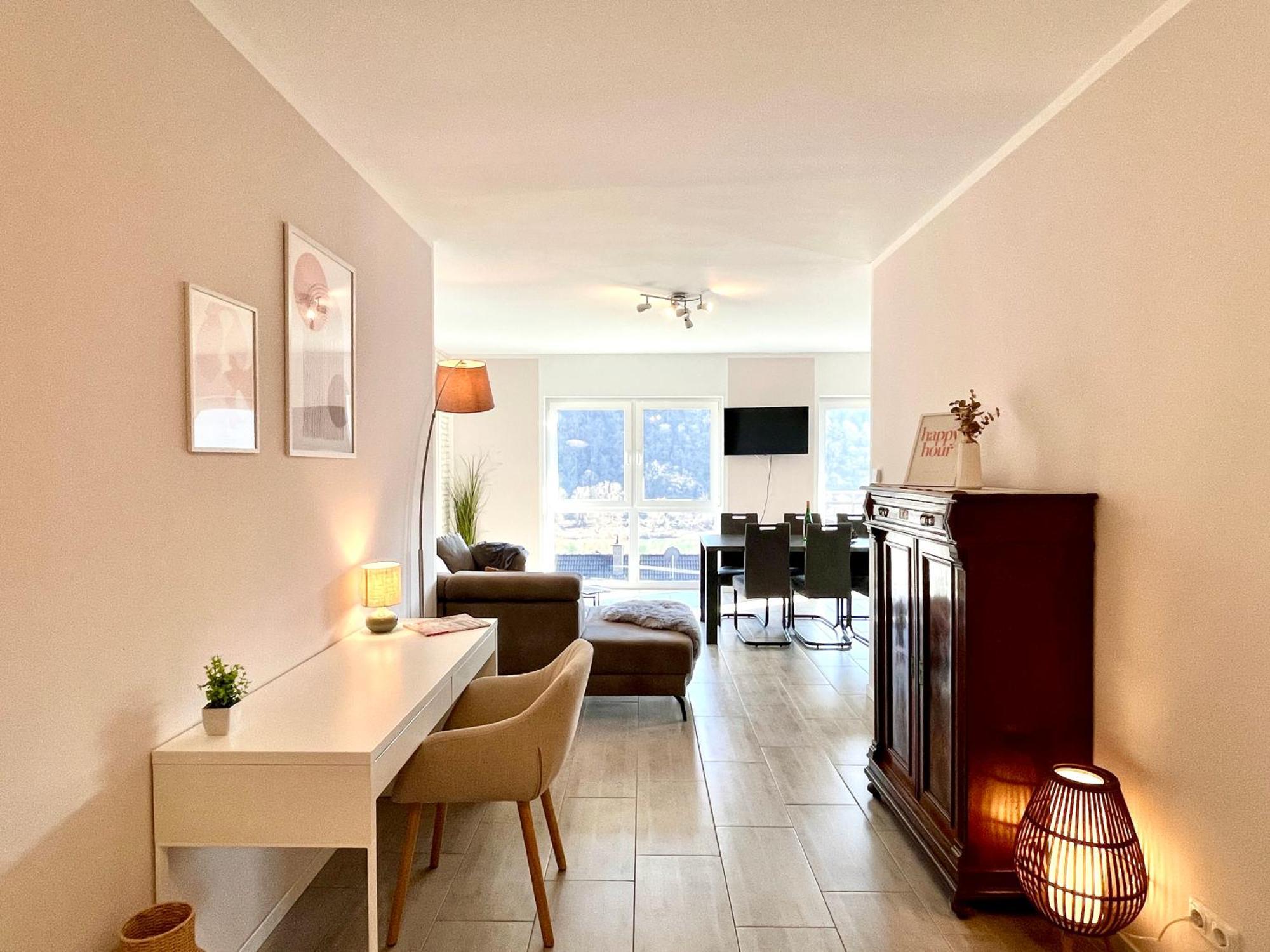 Ferienwohnung Moseltraum, 1-6 Pers, Mit 3 Schlafzimmer Und Panoramabalkon Müden Esterno foto